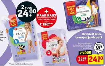 Kruidvat Kruidvat luier- broekjes jumbopack aanbieding