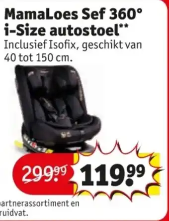 Kruidvat MamaLoes Sef 360° i Size autostoel aanbieding