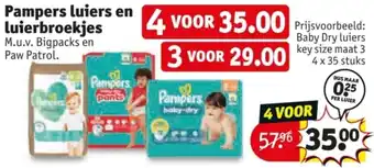 Kruidvat Pampers luiers en luierbroekjes aanbieding