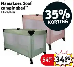 Kruidvat MamaLoes Soof Campingbed aanbieding