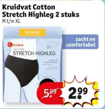 Kruidvat Kruidvat Cotton Stretch Stretch Highleg aanbieding