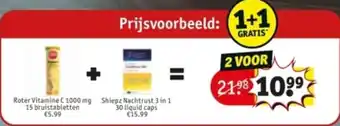 Kruidvat Roter Vitamine + Shiepz Nachtrust aanbieding