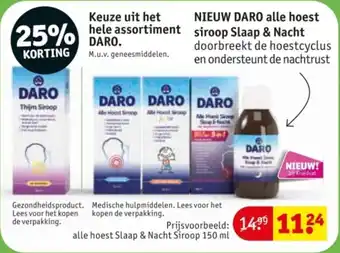 Kruidvat Keuze uit het hele assortiment DARO aanbieding