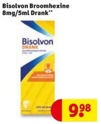 Kruidvat Bisolvon Broomhexine 8mg Drank aanbieding