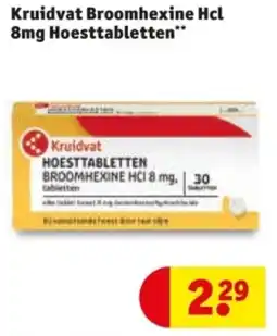 Kruidvat Kruidvat Broomhexine Hcl 8mg Hoesttabletten aanbieding