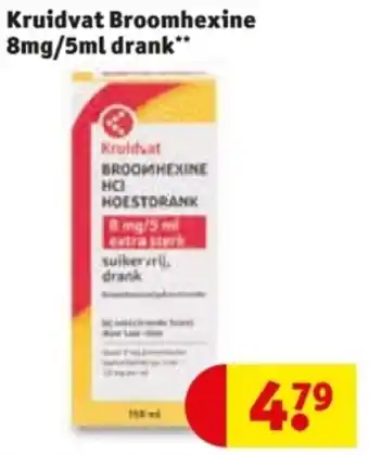 Kruidvat Kruidvat Broomhexine 8mg Drank aanbieding