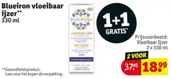Kruidvat Blueiron vloeibaar ijzer aanbieding