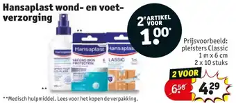 Kruidvat Hansaplast wond en Voetverzorging aanbieding