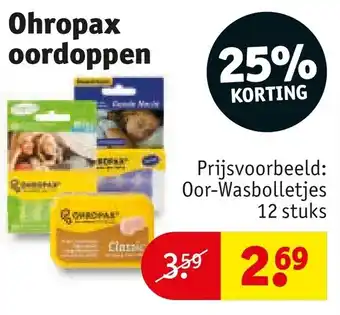 Kruidvat Ohropax oordoppen aanbieding