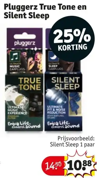 Kruidvat Pluggerz True Tone en Silent Sleep aanbieding