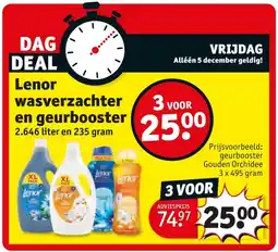 Kruidvat Lenor wasverzachter en geurbooster aanbieding