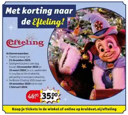 Kruidvat efteling ticket aanbieding