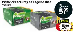 Kruidvat Pickwick Earl Grey en Engelse thee aanbieding