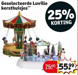 Kruidvat Geselecteerde Luville kersthuisjes aanbieding