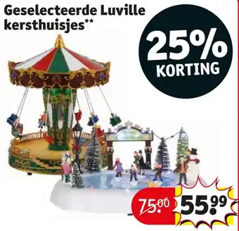 Kruidvat Geselecteerde Luville kersthuisjes aanbieding