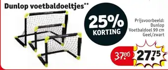 Kruidvat Dunlop voetbaldoeltjes aanbieding