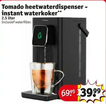 Kruidvat Tomado heetwaterdispenser instant waterkoker aanbieding