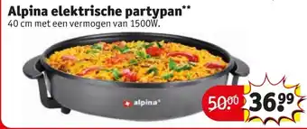 Kruidvat Alpina elektrische partypan aanbieding