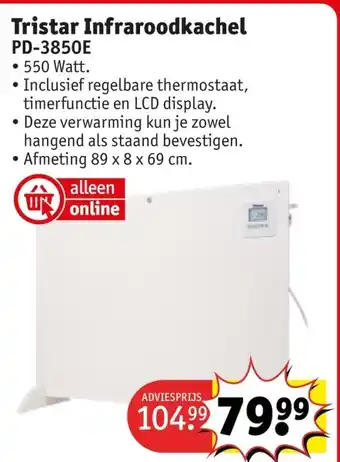 Kruidvat Tristar Infraroodkachel PD-3850E aanbieding