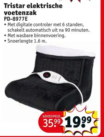 Kruidvat Tristar elektrische voetenzak aanbieding