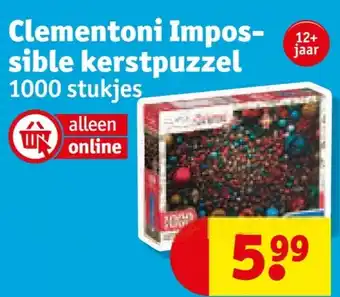 Kruidvat Clementoni Impos sible kerstpuzzel aanbieding