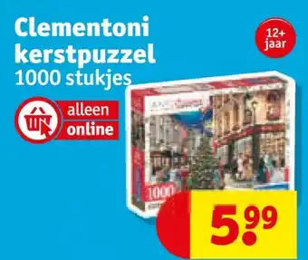 Kruidvat Clementoni kerstpuzzel aanbieding