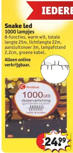 Kruidvat Snake led aanbieding