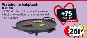 Kruidvat Watshome bakplaat aanbieding
