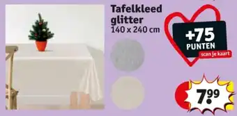 Kruidvat Tafelkleed glitter aanbieding