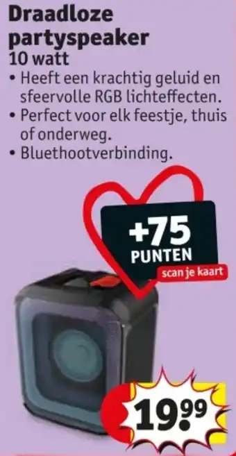 Kruidvat Draadloze partyspeaker aanbieding
