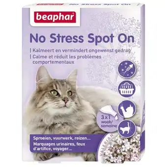 Pets Place Beaphar No Stress Spot On Kat - Anti stressmiddel - 3 pip aanbieding