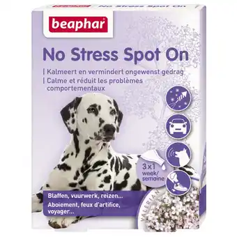 Pets Place Beaphar No Stress Spot On Hond - Anti stressmiddel - 3 pip aanbieding