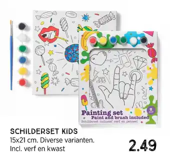 Xenos Schilderset kids 15x21cm aanbieding