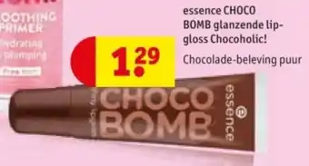 Kruidvat Essence Choco Bomb Glanzende Lip Gloss Chocoholic! aanbieding