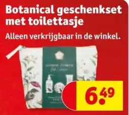 Kruidvat Botanical geschenkset met toilettasje aanbieding