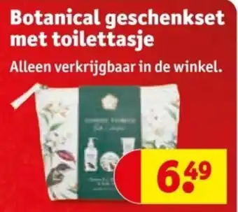 Kruidvat Botanical geschenkset met toilettasje aanbieding