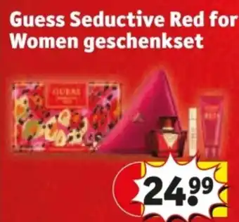 Kruidvat Guess Seductive Red for Women geschenkset aanbieding