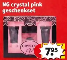 Kruidvat NG crystal pink geschenkset aanbieding