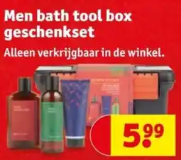 Kruidvat Men bath tool box geschenkset aanbieding