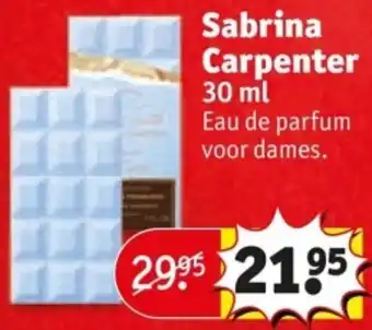 Kruidvat Sabrina Carpenter aanbieding