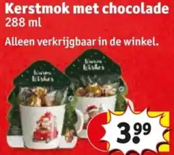 Kruidvat Kerstmok met chocolade aanbieding