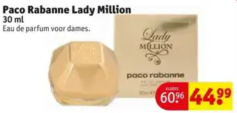Kruidvat Paco Rabanne Lady Million aanbieding