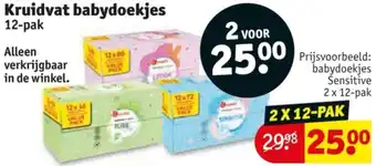 Kruidvat Kruidvat babydoekjes aanbieding