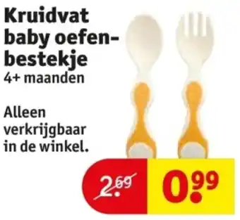 Kruidvat Kruidvat Baby Oefenbestekje aanbieding