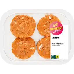 Jumbo Jumbo Gourmet Mini Kipburger Gemarineerd 120 g aanbieding