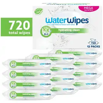 Etos WaterWipes Hydrating Baby Wipes - 12x60 aanbieding