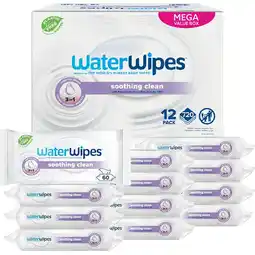 Etos WaterWipes Soothing Baby Wipes - 12x60 aanbieding