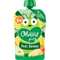 Etos Olvarit Knijpfruit 6+ Peer Banaan 100 gram aanbieding