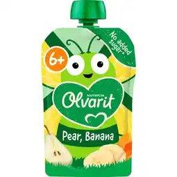 Etos Olvarit Knijpfruit 6+ Peer Banaan 100 gram aanbieding