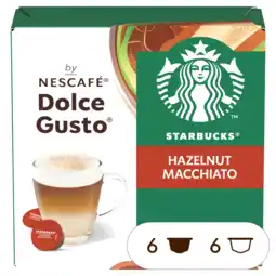 PLUS Starbucks Nescafé Dolce Gusto hazel macc aanbieding